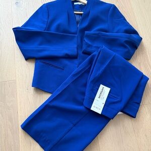 Cleo Blue Blazer / Pant suit set